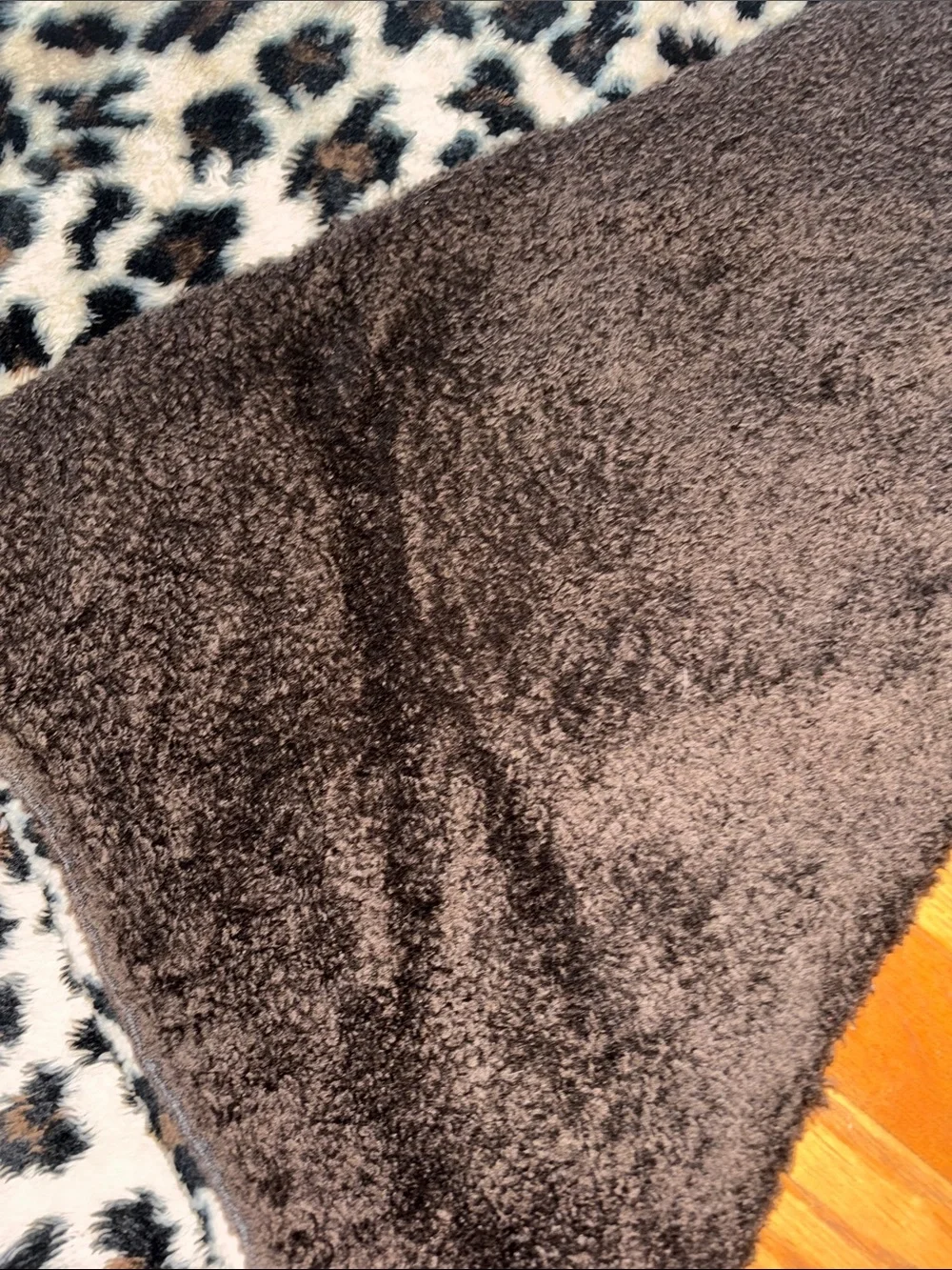 Leopard Print Faux Fur Pet Bed or Throw